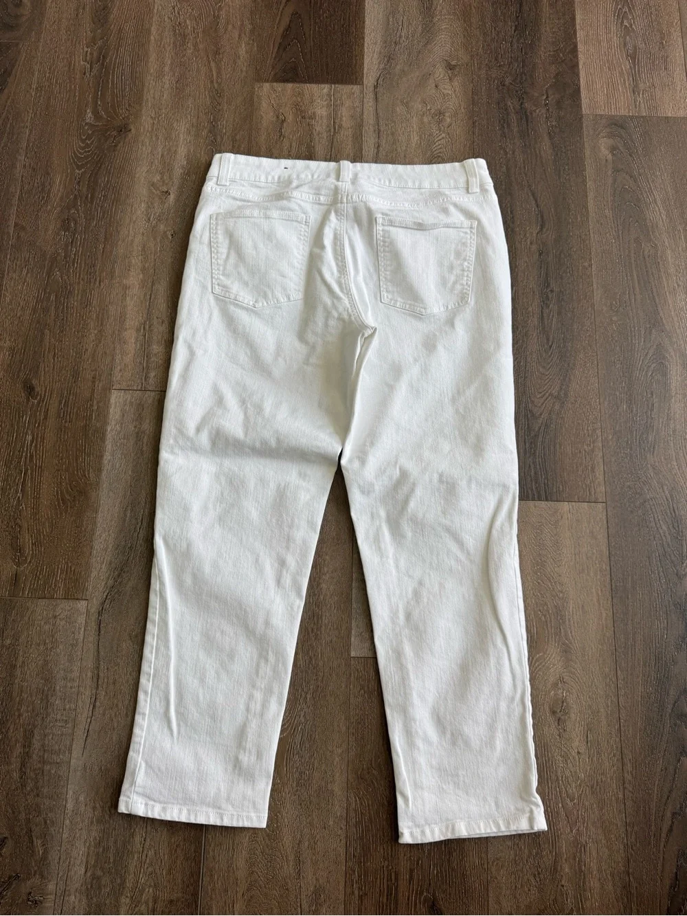 Talbots Women’s White Straight-Leg Jeans Size 12